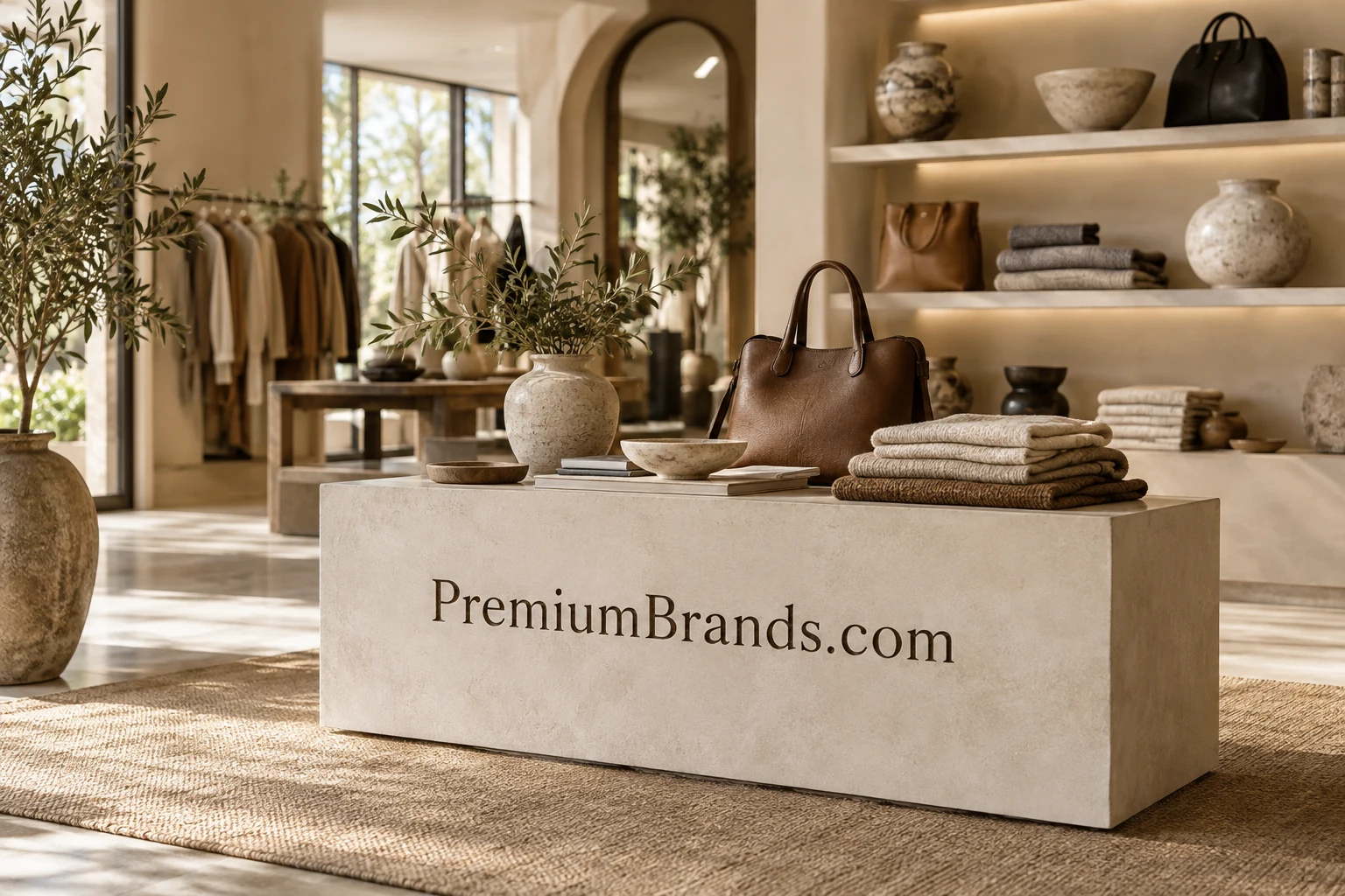 Curated retail concept for PremiumBrands.com